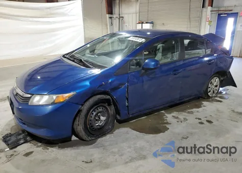 2012 Honda Civic Lx из США, поврежденный, VIN 19XFB2F57CE341345